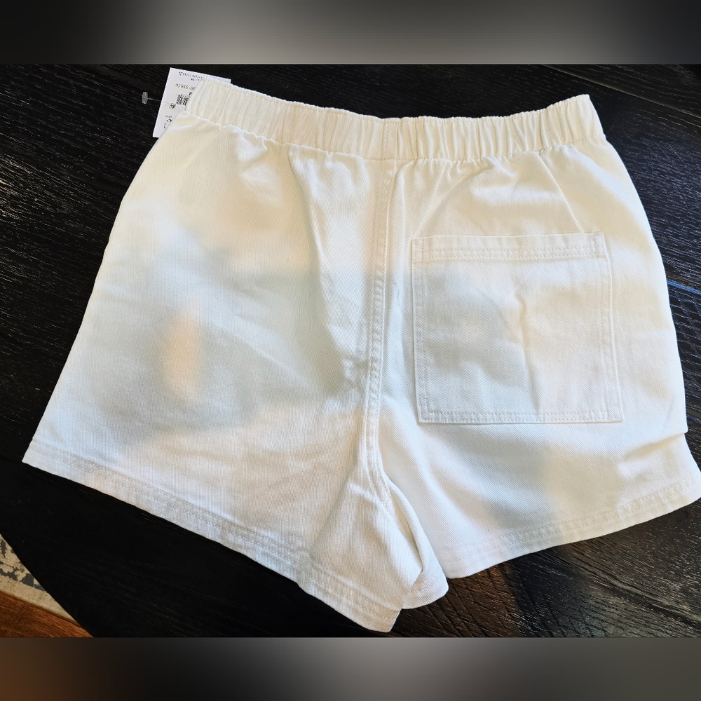 O'NEILL Sonnet - High Waisted Denim Shorts Cream/White Size Med - Picture 9 of 11